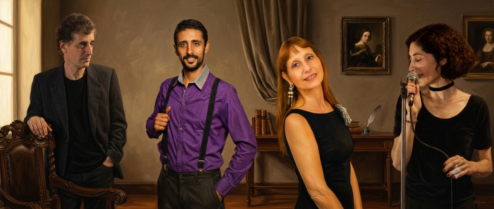 Tango de Cuatro - Marcia Marinelli, Fernán Cetran, Laura Amorosino y Juan Manuel Agopian en el Círculo Italiano